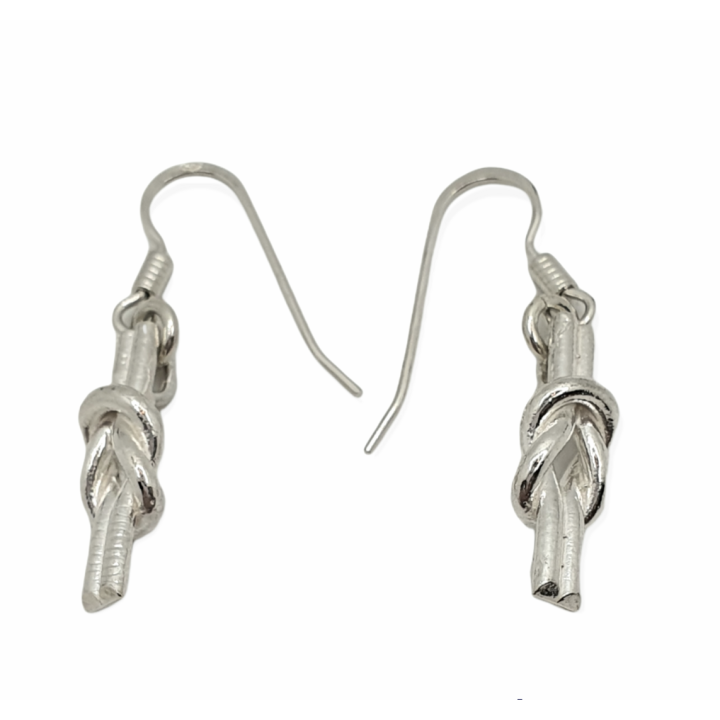 Sirokoru Merimiessolmu Seaman's Knot Silver Earrings