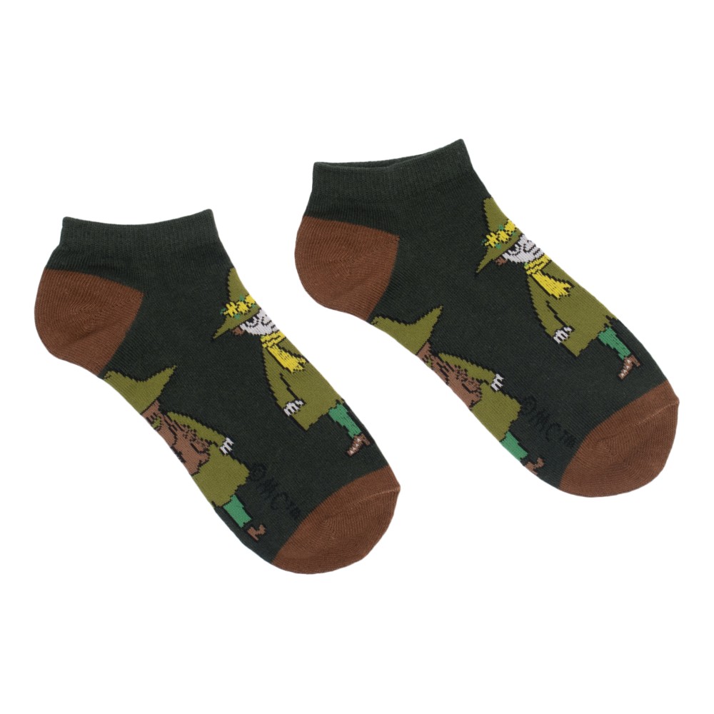 Nordic Buddies, Moomin, Ankle Socks for Men, Snufkin green-brown 40-45