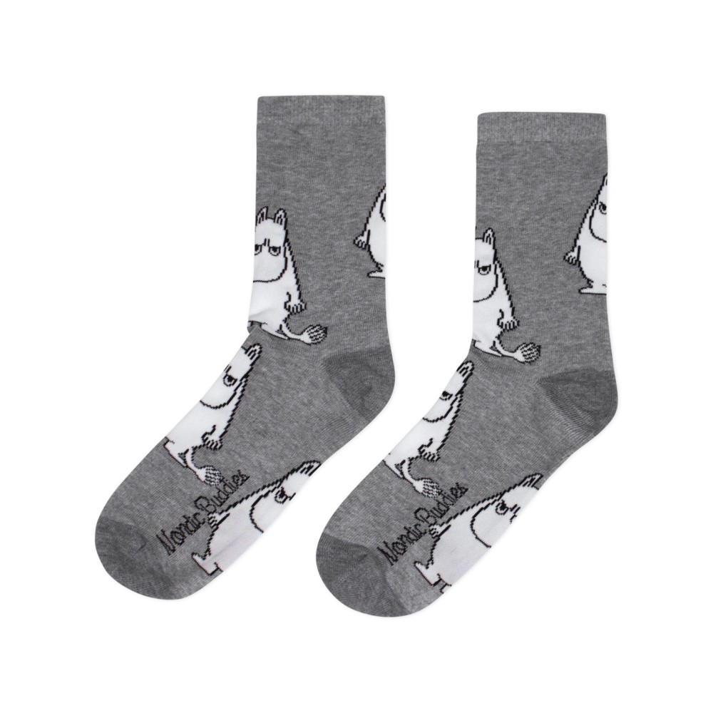 Nordic Buddies, Socks for Men, Moomintroll Sisu, gray 40-45
