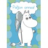 Moomin Postcard, Moomintroll "Paljon Onnea" blue