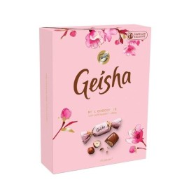 Fazer, Geisha Travel Edition, Milk Chokolate Pralines with Hazelnut Nougat Filling 295g