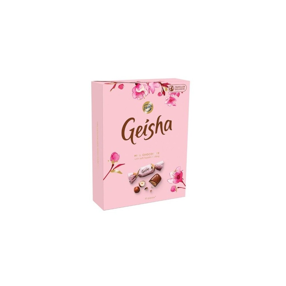 Fazer, Geisha Travel Edition, Milchshokoladen-Pralinen mit Haselnuss-Füllung 295g