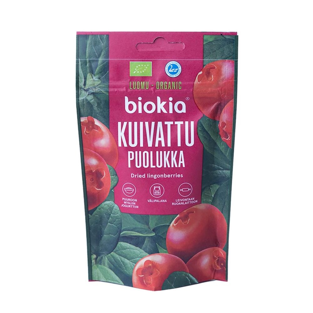 Biokia, Organic Dried Lingonberries 50g