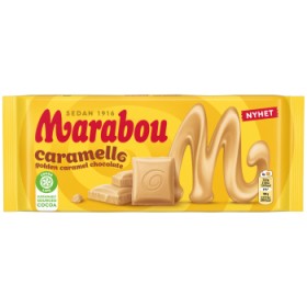Marabou, Caramello, Weiße Schokolade mit karamellisiertem Milchpulver, Tafel 160g