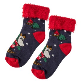 Martinex, Moomin, Fluffy Socks for Kids & Adults, Sorry-Oo, dark blue