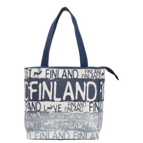Robin Ruth, Canvas Bag Small, Finland blau, Tasche aus 100% Canvas