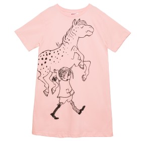Martinex, Pippi Langstrumpf, Nachthemd für Frauen, rosa