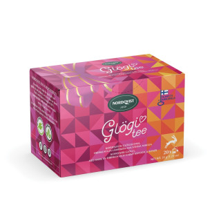 Nordqvist Glögitee Beuteltee mit Hibiskus & Glühweingewürzen Kaffeinfrei (20St) 35g