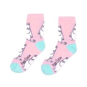 Nordic Buddies, Socks for Women, Moomintroll Sisu, pink-turquoise 36-42