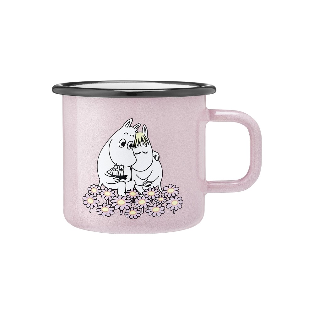 Muurla, Moomin Together, Enamel Mug rosa 0,37l