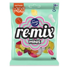 Fazer, Remix Mini Minis, kleine Fruchtbonbons 120g