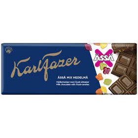 Fazer, Milk Chocolate with Small Fruit Candies, tablet 200g
