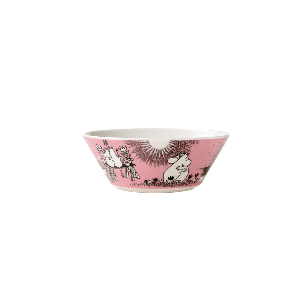 Arabia, Moomin, Ceramic Bowl, Love, pink