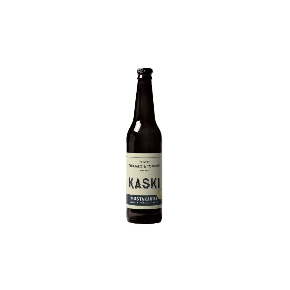 Kaski, Mustakaura, Dark Lager Beer with Oats 5,2% 0,33l