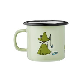 Muurla, Moomin Retro, Enamel Mug, Snufkin, green 0,25l