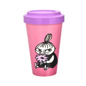 Nordic Buddies, Moomin, Take Away Mug, Little My with Flower, pink 0,45l
