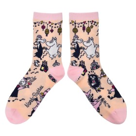 Nordic Buddies, Moomin, Socks for Women, Party, peach-pink 36-42