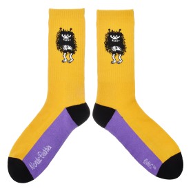 Nordic Buddies, Tennis Socks for Men, Stinky, yellow-lila-black 40-45
