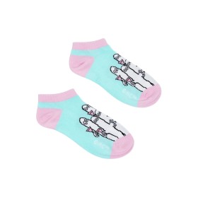 Nordic Buddies, Moomin Women's Ankle Socks, Hattifatteners, turquoise-pink 36-42