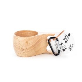 Retki, Moomin, Kuksa Wooden Mug with Carabiner, Moominpappa, medium 0,17l