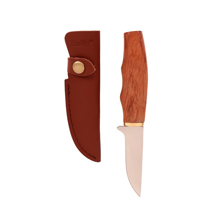 Retki Universal Knife with Leather Sheath Blade 9.5cm