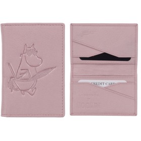 Lasessor, Moomin, Card Holder from Leather, Snorkmaiden, pink