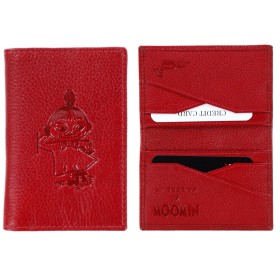 Lasessor, Moomin, Card Holder from Leather, Little My, red