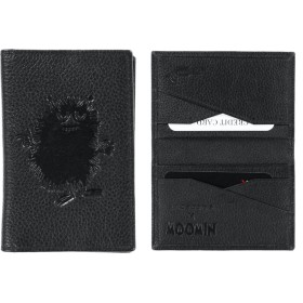 Lasessor, Moomin, Card Holder from Leather, Stinky, black