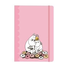 Putinki, Moomin, Notebook softcover, Love, pink A5