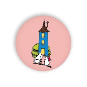 Putinki, Moomin, Magnet small, Moomin House, pink 3,2cm