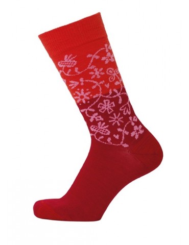 Bengt & Lotta, Merino Woll Socks, Garden red medium, 2 sizes