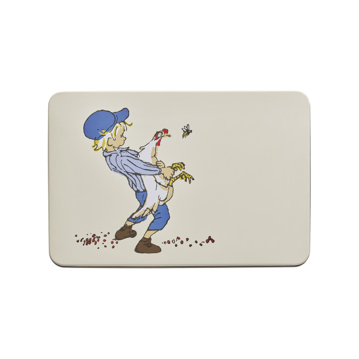 Muurla, Emil of Lönneberga, Cluck Cluck, Tin Box, beige 18x12cm