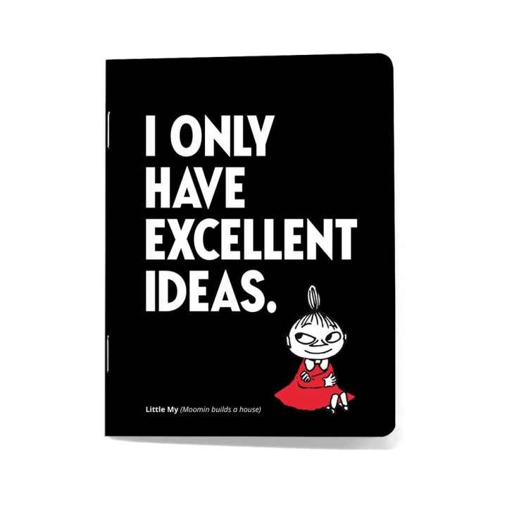 Putinki Moomin Notebook Mini Little My black 9x12cm