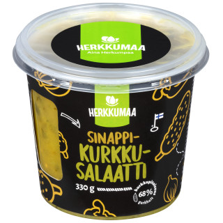 Herkkumaa Sinappikurkkusalaatti Mustard Cucumber Salad Jar 330g