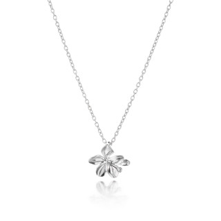 Lumoava Liza Silver Pendant with Chain 45/50cm