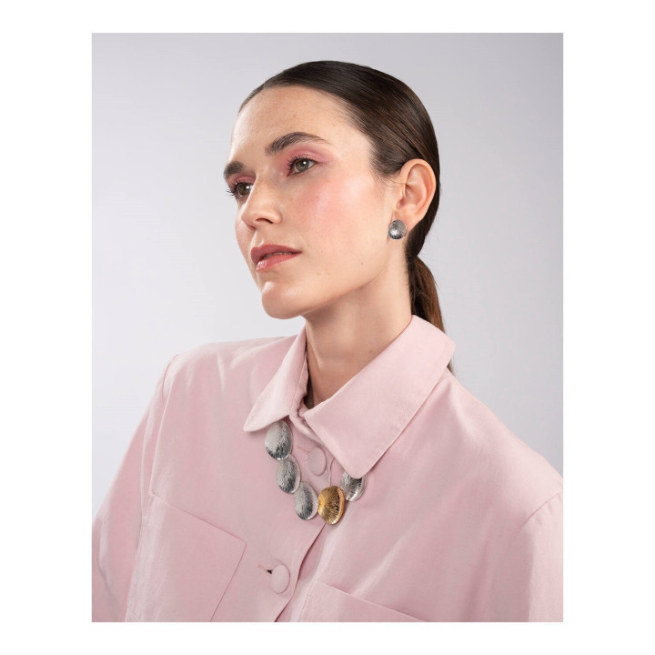 Lumoava Lily Silver Stud Earrings