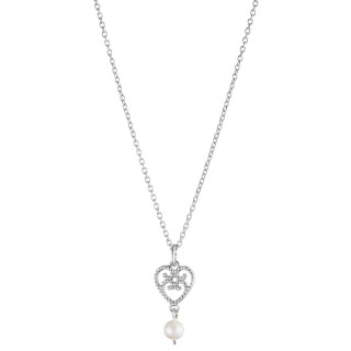 Lumoava Helmi Silver Pendant with Akoya Pearl & Chain 45/50 cm