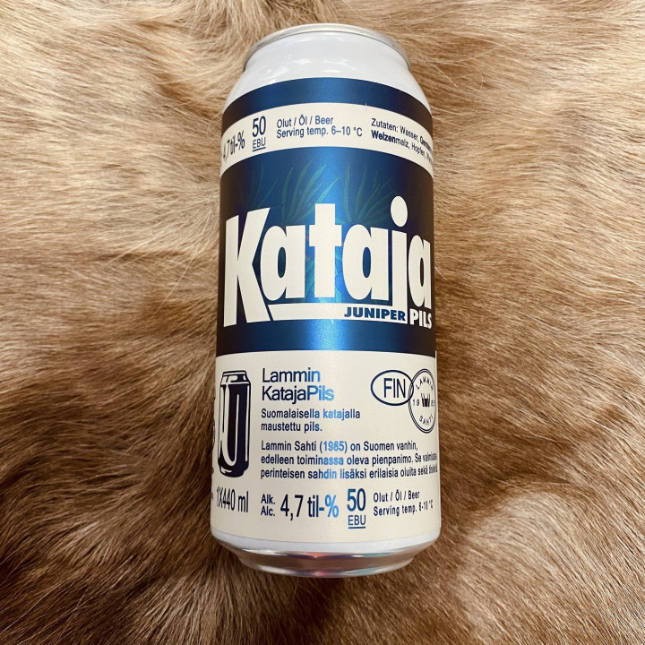 Lammin Sahti Kataja Pils Bier Wacholder 4.7% Dose 0.44l