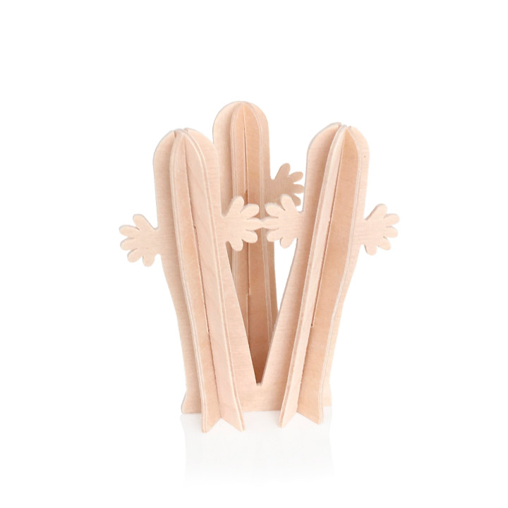 Lovi Moomin 3D Wooden Decoration Hattifatteners Natural DIY Kit 5cm