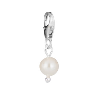 Lumoava Helmi Charm Silver Pendant with Akoya Pearl