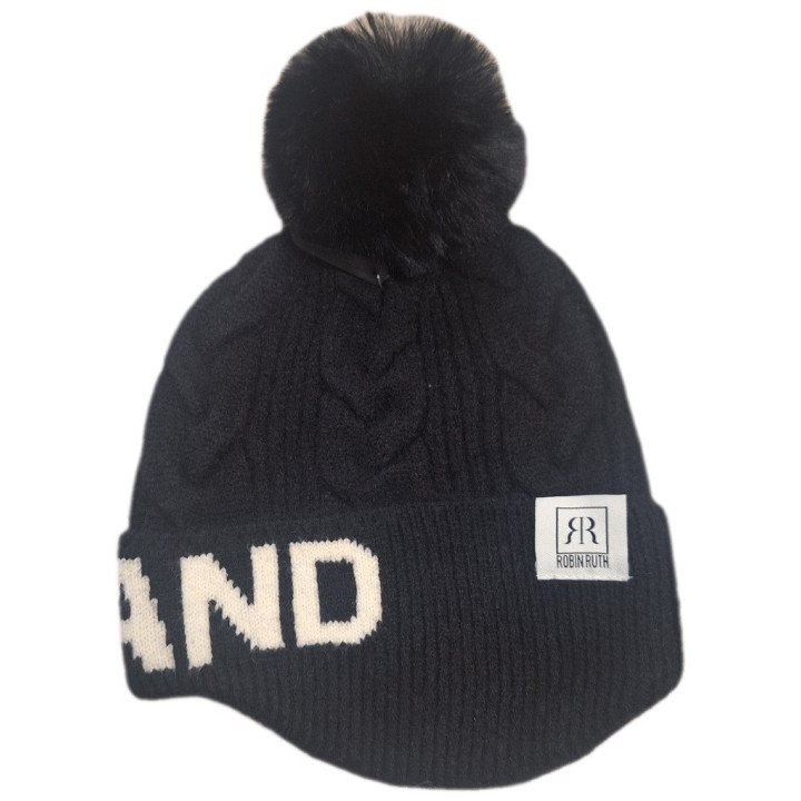 Robin Ruth Finland Mütze mit Pompom Schwarz