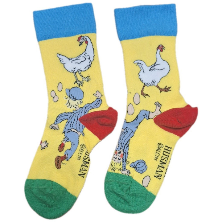 Svensk Husman Emil of Lönneberga Emil letar ägg Socks Kids Yellow
