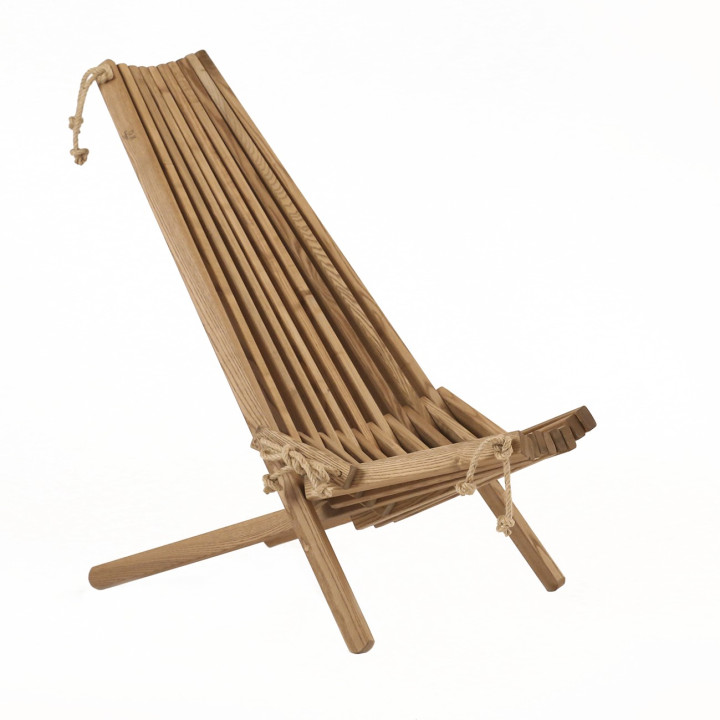 EcoFurn Öko-Stuhl Esche grau
