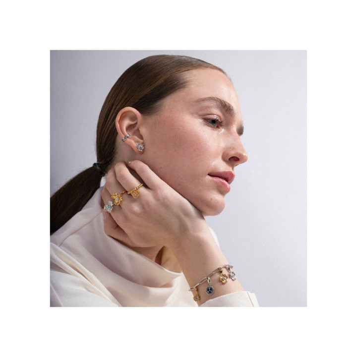 Lumoava Anna Charm-Silberanhänger mit hellem Zirkonia