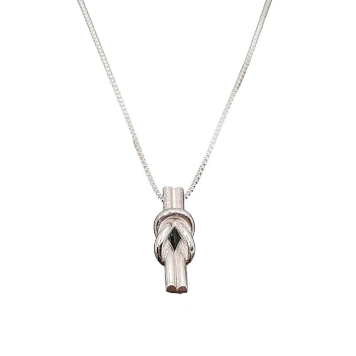 Sirokoru Merimiessolmu Seaman's Knot Silver Pendant with Chain