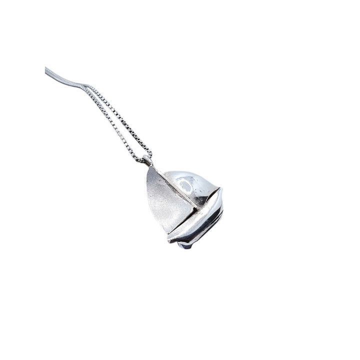Sirokoru Jaala Galeasse Silberanhänger mit Kette 45 cm