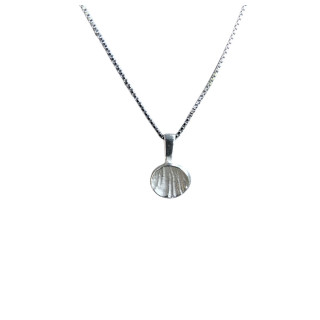 Sirokoru Simpukka Shell Silver Pendant Small with Chain 45 cm