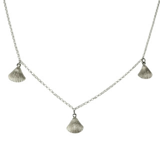 Sirokoru Simpukka Shell Silver Necklace with Chain 45 cm