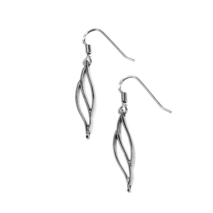 Sirokoru Tuuli Wind Silver Earrings Small
