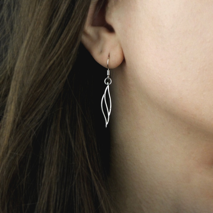 Sirokoru Tuuli Wind Silver Earrings Small